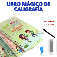 Libro Mágico de Caligrafía x4 + 10 MINAS Borrables